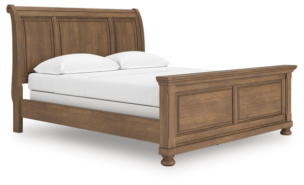 Feddinger California King Sleigh Bed Medium Brown
