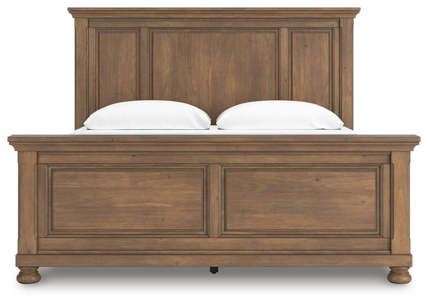 Feddinger King Panel Bed Medium Brown