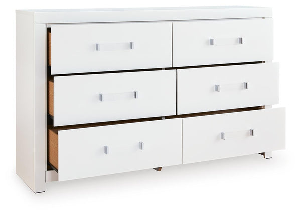 Maeling 6-Drawer Dresser White