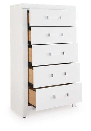 Maeling 5-Drawer Chest White