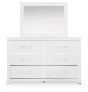 Maeling Dresser & Mirror White