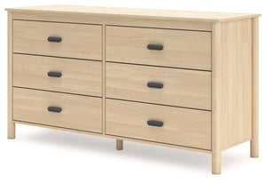 Cabinella 6-Drawer Dresser Tan