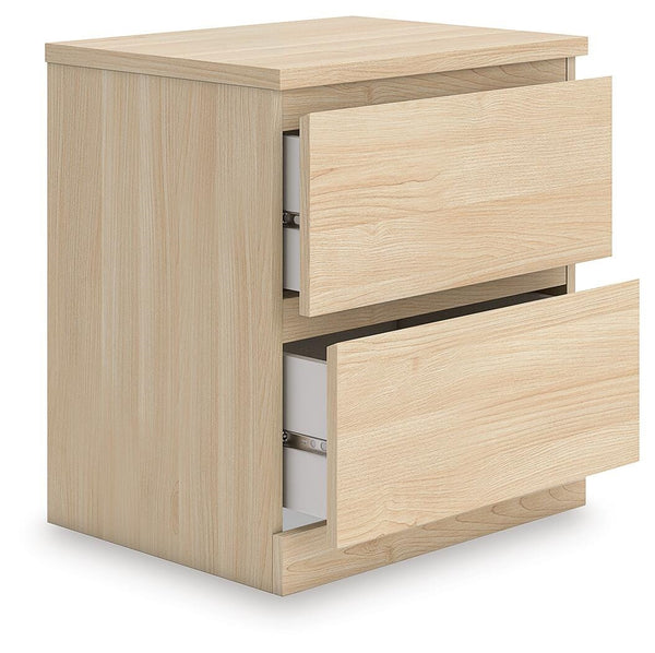 Onita 2-Drawer Nightstand Natural