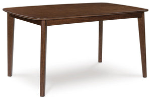 Tameride Dining Table & 4 Chairs Brown