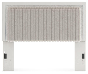 Zuraleus Queen Upholstered Panel Headboard White