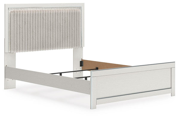 Zuraleus Queen Upholstered Panel Bed White