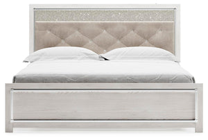 Altyra King Panel Bed White