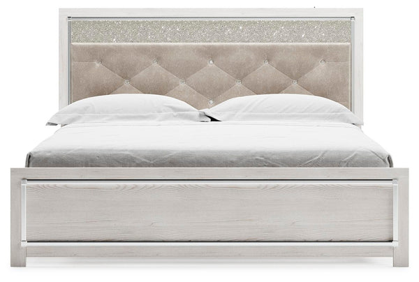Altyra King Panel Bed White