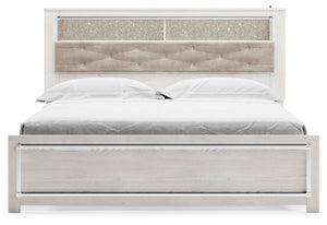 Altyra King Panel Bookcase Bed White