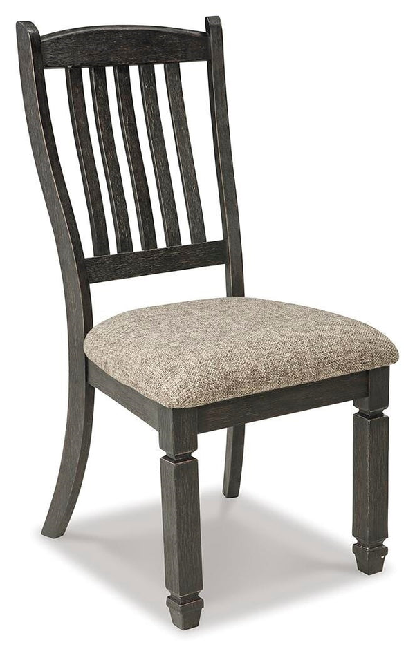 Tyler Creek Pastoral Charm Upholstered Dining Side Chair Black/Grayish Brown