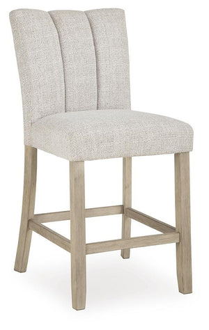 Larawyn Upholstered Counter-Height Barstool Bisque