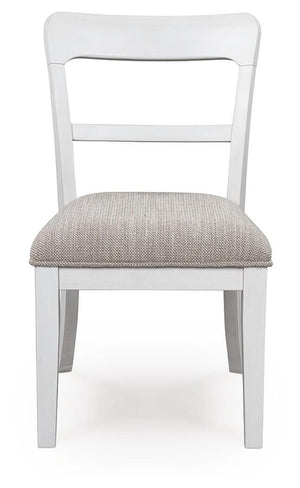 Greddinton Upholstered Dining Side Chair White