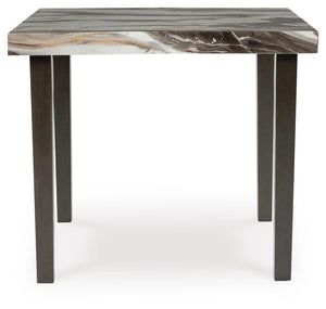 Jeshina Counter-Height Dining Table Dark Brown/Beige