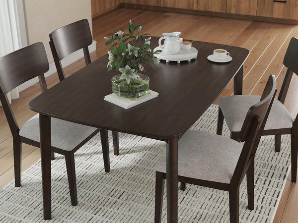 Mallenette Dining Table & 4 Chairs Merlot