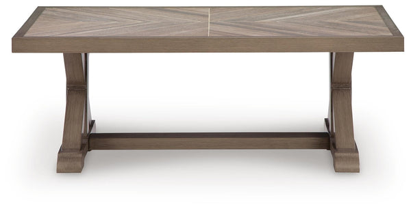 Laguna Heights Outdoor Rectangle Coffee Table Beige