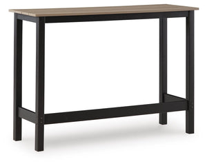 Shoreline Beach Outdoor Counter Table & 2 Barstools Black/Beige