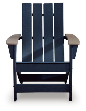 East Beach Adirondack Chair Navy Blue/Driftwood