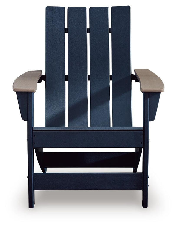 East Beach Adirondack Chair Navy Blue/Driftwood
