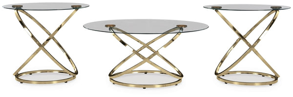 Crimonti 3-Piece Occasional Table Set Champagne