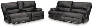 Mountainous Power Reclining Sofa & Loveseat Eclipse