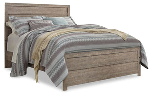 Culverbach Queen Panel Bed, Dresser, Mirror, Chest & 2 Nightstands Gray