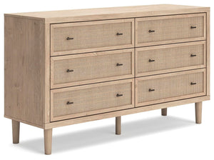 Cielden Queen Panel Bed, Dresser & Nightstand Two-tone