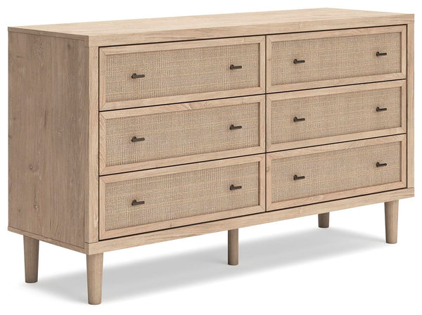 Cielden Queen Panel Bed, Dresser & Nightstand Two-tone