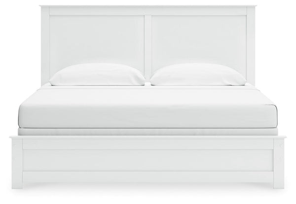 Bostwick Shoals King Panel Bed & Chest White