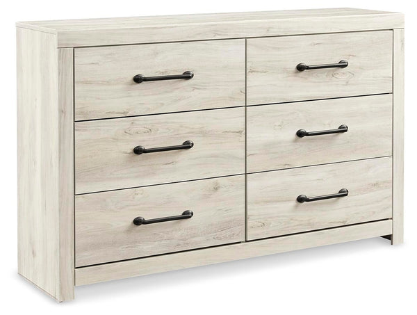 Cambeck King Panel Storage Bed, Dresser & 2 Nightstands Whitewash