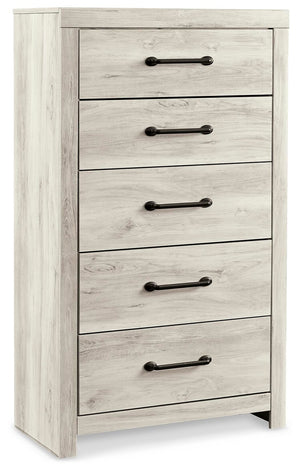 Cambeck Full Panel Storage Bed, 2 Chests & 1 Nightstand
