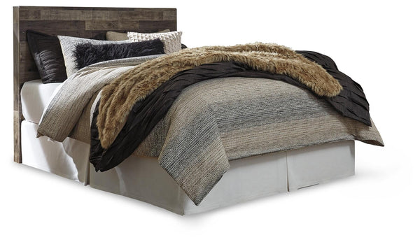 Derekson Queen Panel Headboard, Dresser, Mirror & Nightstand Multi Gray