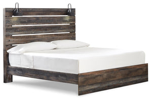 Drystan King Panel Bed, Dresser & Mirror Multi