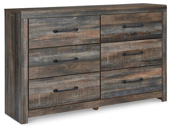 Drystan Full Bookcase Bed with 2 sided Storage, Dresser & Nightstand Multi
