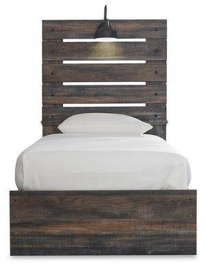 Drystan Twin Panel Bed with Storage, Dresser, Mirror & Chest Multi