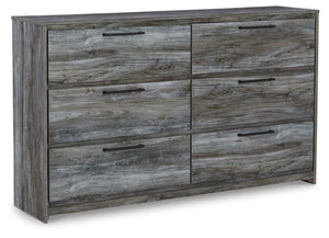 Baystorm Twin Panel Bed, Dresser & Nightstand Gray