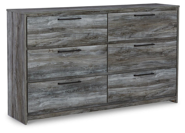 Baystorm Twin Panel Bed, Dresser & Nightstand Gray