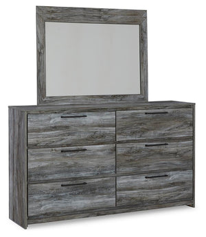 Baystorm King Storage Bed, Dresser, Mirror, Chest & 2 Nightstands Gray
