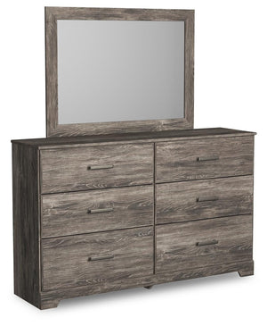 Ralinksi Queen Panel Bed, Dresser, Mirror, & Nightstand Gray
