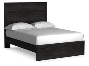 Belachime Full Panel Bed, Dresser & Mirror Charcoal