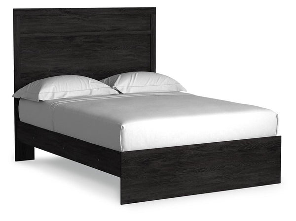 Belachime Full Panel Bed, Dresser & Mirror Charcoal