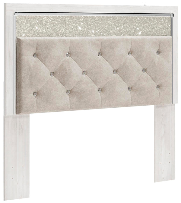 Altyra Queen Panel Headboard, Dresser & Mirror White
