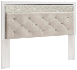 Altyra King Panel Headboard, Dresser & Mirror White