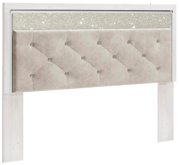 Altyra King Panel Headboard, Dresser & Mirror White