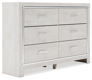 Altyra Queen Panel Bed, Dresser & Chest White