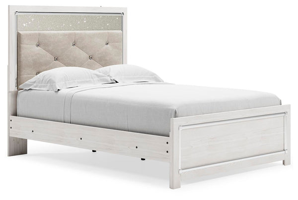 Altyra Full Panel Bed, Dresser & Mirror White