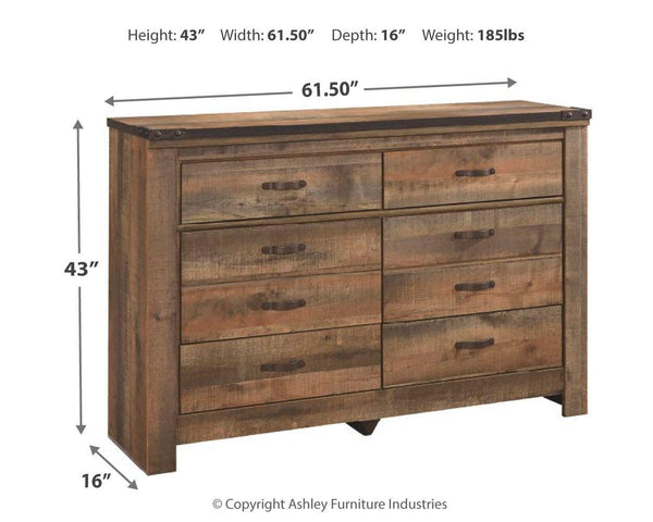 Trinell Twin Bookcase Storage Bed, Dresser & Nightstand