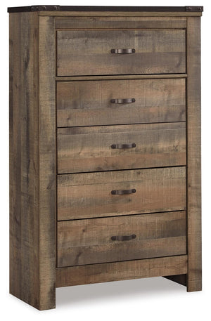 Trinell Twin Storage Bed, Chest & Nightstand Brown