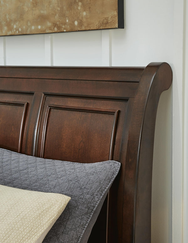 Porter King/California King Sleigh Headboard Rustic Brown