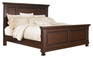 Porter Queen Panel Bed, Dresser & Mirror Rustic Brown