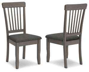 Shullden Dining Table & 2 Chairs Gray